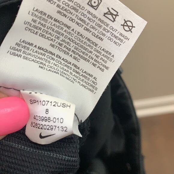 Nike Golf Dri-Fit Windowpane Plaid Black/White Cropped Capris Pants - Picture 6 of 8